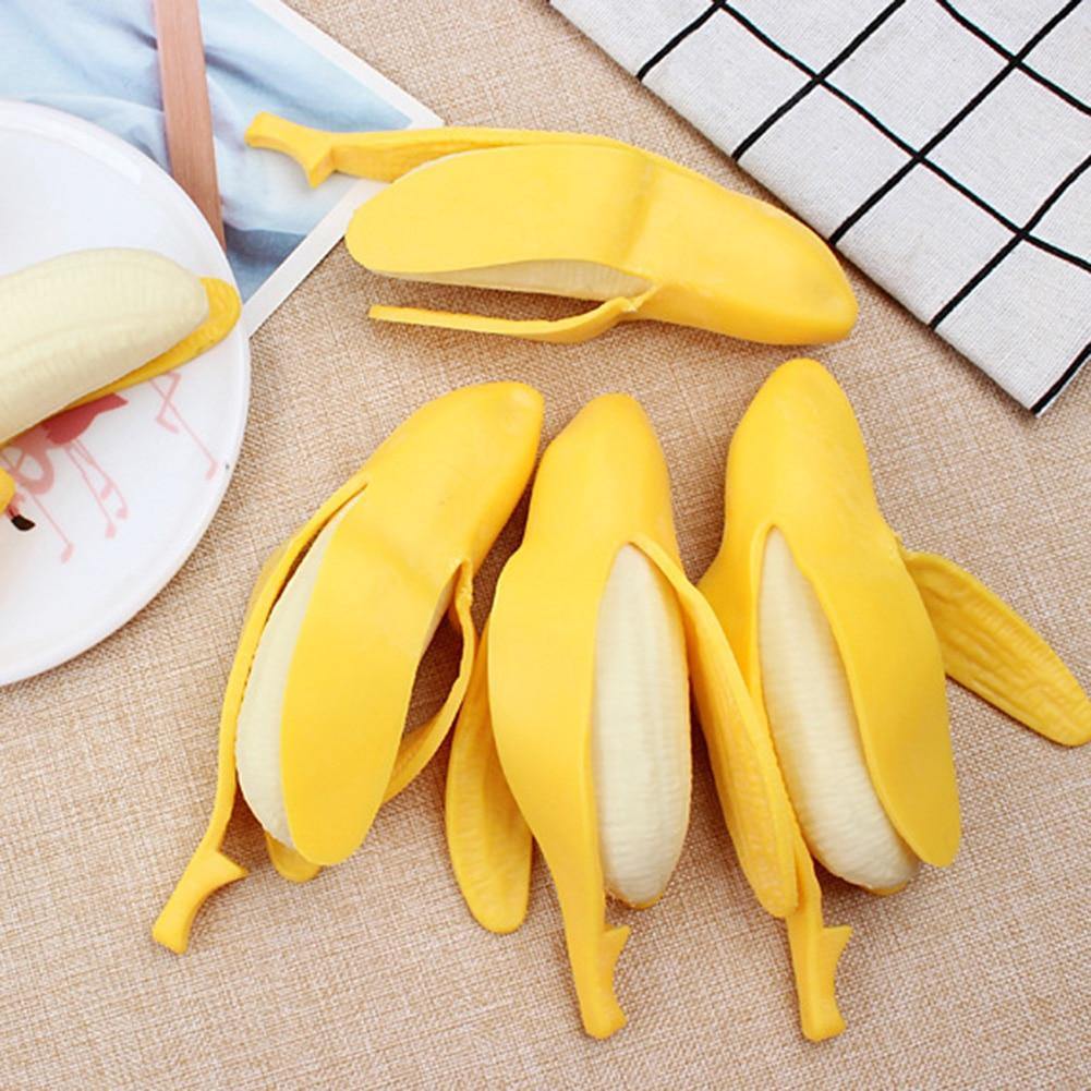 Peeling Banana Squeeze Squish Fidget Toys - Pandoo.cz